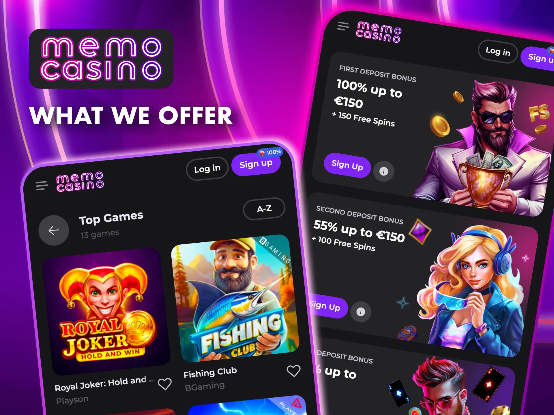 Enjoy seamless navigation, exclusive bonuses, designed for dedicated players at Memo Casino.