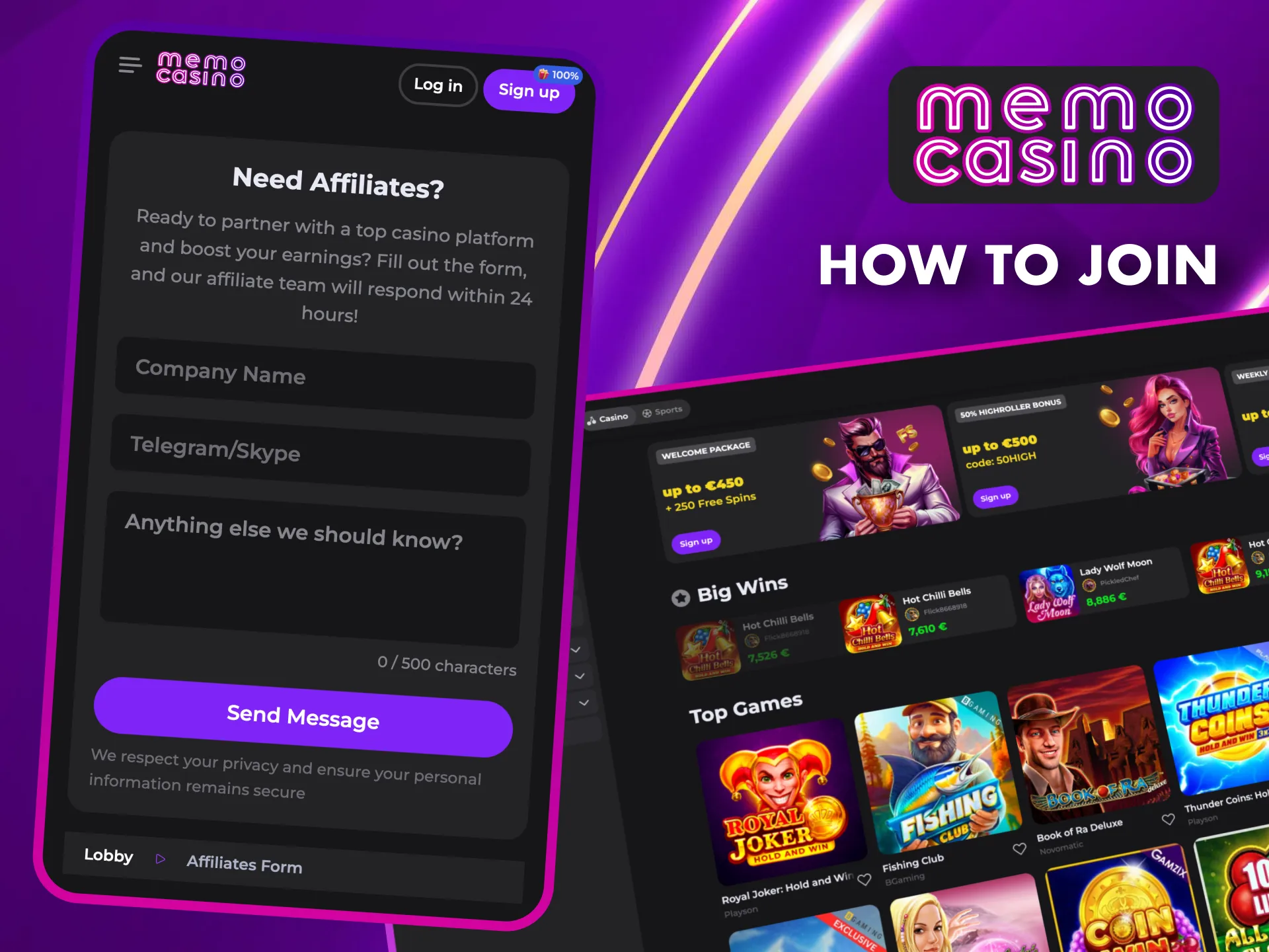 Join Memo Casino’s Affiliate Program and start earning commissions.
