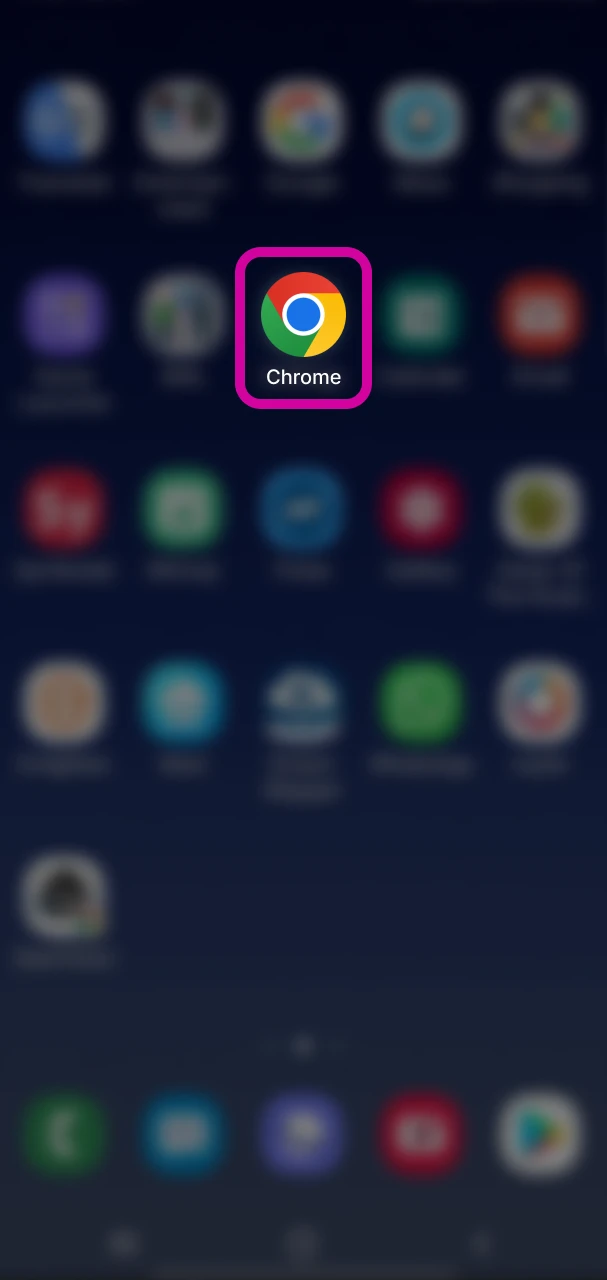 Open Chrome or any other browser to add Memo Casino to your device.