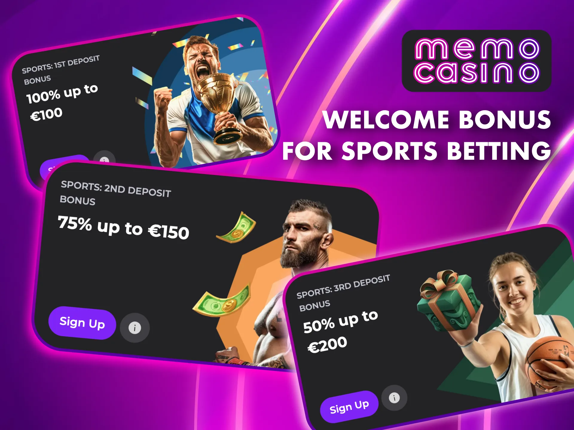 Start betting with Memo Casino’s exclusive sports promotion.