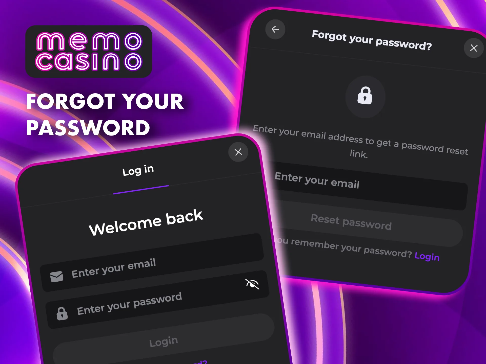 Follow simple steps to regain access to your Memo Casino account.