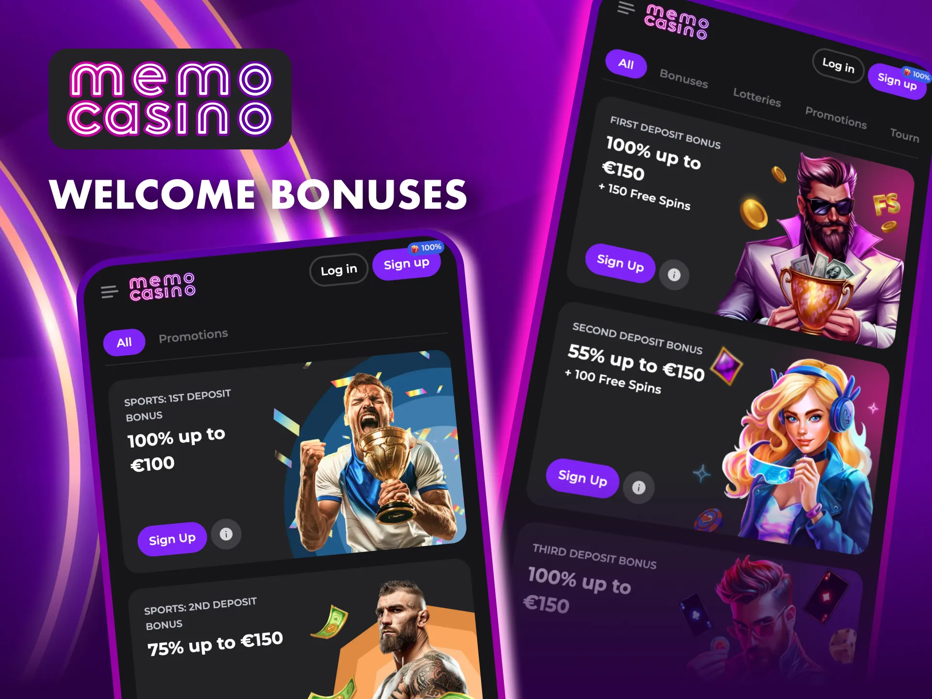 Start your journey at Memo Casino with exciting rewards for new players.