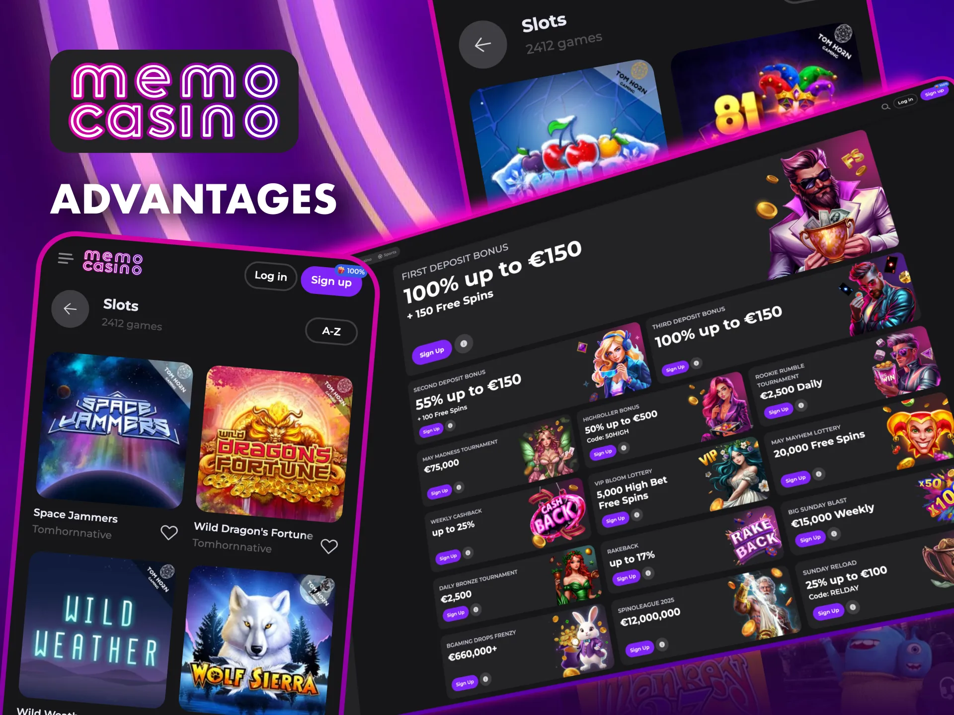 Memo Casino offers UK players a massive selection of over 2,500 slots, packed with exciting features.