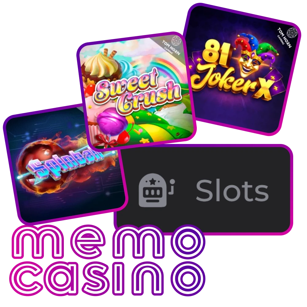 Play slot games on the Memo Casino platform.